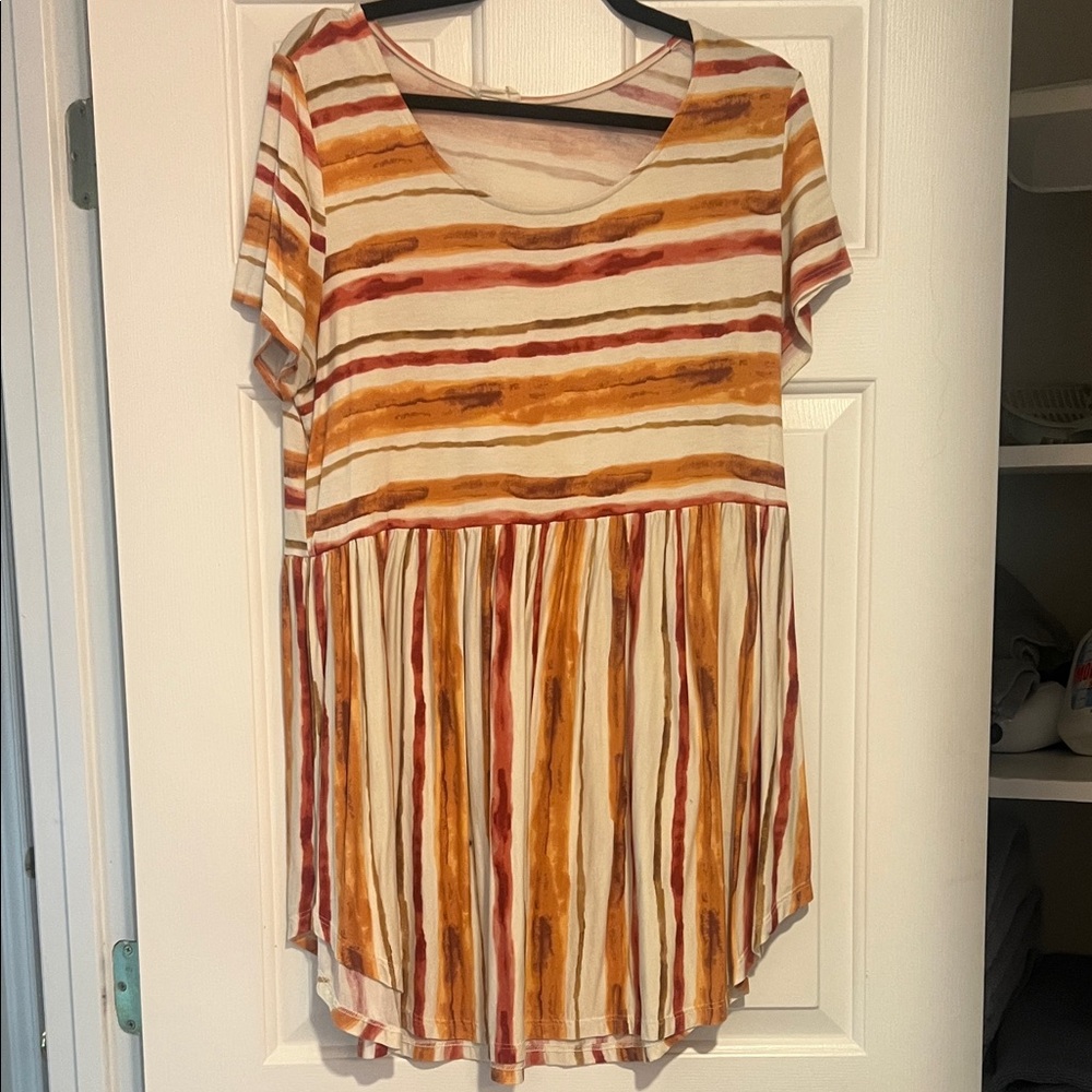 Striped Babydoll Women's Top